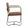 Sunpan Garrett Office Chair - Cognac Leather - Side Angle