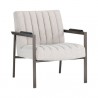 Sunpan Laney Lounge Chair - Milestone Cream - Front Side Angle