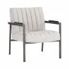 Sunpan Laney Lounge Chair - Milestone Cream - Front Side Angle - Sunpan Laney Lounge Chair - Milestone Cream - Front Side Angle