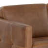 Sunpan Karmelo Sofa Cognac Leather - Closeup Top Angle