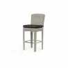 Manhattan Counter Stool in Spectrum Carbon w/ Self Welt - Front Side Angle - Manhattan Counter Stool in Spectrum Carbon w/ Self Welt - Front Side Angle