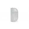 Azzurro Kamari Bar Stool With Matte White Aluminum Frame And White Mist All-Weather Texteline Rope - Side