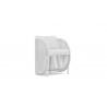 Azzurro Kamari Dining Chair With Matte White Aluminum and White Mist All-Weather Texteline Rope - Angled