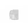 Azzurro Kamari Dining Chair With Matte White Aluminum and White Mist All-Weather Texteline Rope - Back Angle - Azzurro Kamari Dining Chair With Matte White Aluminum and White Mist All-Weather Texteline Rope - Back Angle