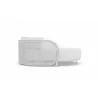 Azzurro Kamari Day Bed With Matte White Aluminum Frame And White Mist All-Weather Texteline Rope - Side - Azzurro Kamari Day Bed With Matte White Aluminum Frame And White Mist All-Weather Texteline Rope - Side