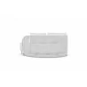 Azzurro Kamari Day Bed With Matte White Aluminum Frame And White Mist All-Weather Texteline Rope - Back Angled - Azzurro Kamari Day Bed With Matte White Aluminum Frame And White Mist All-Weather Texteline Rope - Back Angled