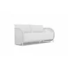 Azzurro Kamari 3 Seat Sofa With Matte White Aluminum Frame And White Mist All-Weather Texteline Rope - Angled - Azzurro Kamari 3 Seat Sofa With Matte White Aluminum Frame And White Mist All-Weather Texteline Rope - Angled