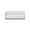 Azzurro Kamari 3 Seat Sofa With Matte White Aluminum Frame And White Mist All-Weather Texteline Rope - Front