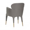 Sunpan Melody Dining Armchair Napa Taupe - Back Side Angle