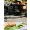 WPPO Ovens Karma 25 Colored Wood-Fired Oven With Stand/Cart - Black - WPPO Ovens Karma 25 Colored Wood-Fired Oven With Stand/Cart - Black