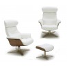 J&M Furniture Karma Lounge Chair White