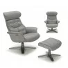 J&M Furniture Karma Lounge Chair In Grey - J&M Furniture Karma Lounge Chair In Grey