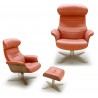 J&M Furniture Karma Lounge Chair In Pumpkin