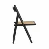 Sunpan Livvy Folding Dining Chair - Black - Set of Two - Side Angle - Sunpan Livvy Folding Dining Chair - Black - Set of Two - Side Angle