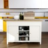 Anderson Teak Delphi 53" Kitchen Island Cabinet - Lifestyle