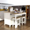 Anderson Teak Delphi 53" Kitchen Island Cabinet - With Set Lifestyle 2