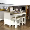 Anderson Teak Delphi 53" Kitchen Island Cabinet - With Set Lifestyle 2 - Anderson Teak Delphi 53" Kitchen Island Cabinet - With Set Lifestyle 2