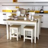 Anderson Teak Delphi 53" Kitchen Island Cabinet - With Set Lifestyle