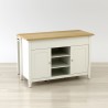 Anderson Teak Delphi 53" Kitchen Island Cabinet - Angled and Empty