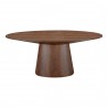 Moe's Home Collection Otago Oval Dining Table in Walnut - Front Angle