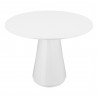 Moe's Home Collection Otago Oval Dining Table in White - Side Angle