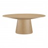 Moe's Home Collection Otago Oval Dining Table in Walnut - Front Angle