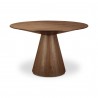 Moe's Home Collection Otago Round Dining Table in Walnut - Front Angle