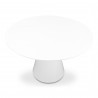Moe's Home Collection Otago Round Dining Table in White - Front Top Angle