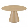 Moe's Home Collection Otago Round Dining Table in Oak - Front Top Angle