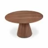 Moe's Home Collection Otago Round 54In Dining Table, Brown - Front Top Angle - Moe's Home Collection Otago Round 54In Dining Table, Brown - Front Top Angle