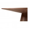 Otago Dining Table 54in Round Walnut - Side Close-up