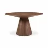 Moe's Home Collection Otago Round 54In Dining Table, Brown - Front Top Angle - Moe's Home Collection Otago Round 54In Dining Table, Brown - Front Top Angle