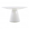 Otago Dining Table 54in Round White - Front
