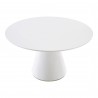 Otago Dining Table 54in Round White - Top Angle