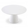 Moe's Home Collection Otago Round 54In Dining Table, White - Front Top Angle
