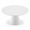 Moe's Home Collection Otago Round 54In Dining Table, White - Front Top Angle - Moe's Home Collection Otago Round 54In Dining Table, White - Front Top Angle