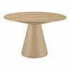 Moe's Home Collection Otago Round 54In Dining Table, Natural - Front Angle - Moe's Home Collection Otago Round 54In Dining Table, Natural - Front Angle