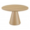 Moe's Home Collection Otago Round 54In Dining Table, Natural - Front Top Angle