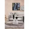Moe's Home Collection Otago Oval Coffee Table in White - Lifestyle - Moe's Home Collection Otago Oval Coffee Table in White - Lifestyle