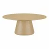 Moe's Home Collection Otago Oval Coffee Table in Oak - Front Angle - Moe's Home Collection Otago Oval Coffee Table in Oak - Front Angle