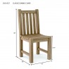 Classic Dining Chair dimension - Classic Dining Chair dimension