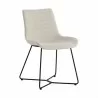 Sunpan Gracen Dining Chair in Mina Ivory - Front Side Angle - Sunpan Gracen Dining Chair in Mina Ivory - Front Side Angle