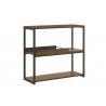 Casabianca NOA Console Table In Dark Brown - Angled