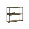 Casabianca NOA Console Table In Dark Brown - Angled - Casabianca NOA Console Table In Dark Brown - Angled