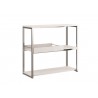 Casabianca NOA Console Table In White - Angled