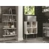 Casabianca ACE Bookcase In Matte White With Matte Black Metal Frame - Lifestyle 3 - Casabianca ACE Bookcase In Matte White With Matte Black Metal Frame - Lifestyle 3