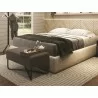 Casabianca ACE Bench In Dark Brown With Black Painted Base With Dark Oak Tray - Lifestyle 2 - Casabianca ACE Bench In Dark Brown With Black Painted Base With Dark Oak Tray - Lifestyle 2