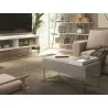 Casabianca ACE Bench In Light Gray With Black Painted Base With Dark Oak Tray - Lifestyle 1 - Casabianca ACE Bench In Light Gray With Black Painted Base With Dark Oak Tray - Lifestyle 1