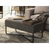 Casabianca ACE Bench In Mocha With Black Painted Base With Dark Oak Tray - Lifestyle 4