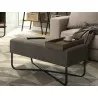 Casabianca ACE Bench In Mocha With Black Painted Base With Dark Oak Tray - Lifestyle 4 - Casabianca ACE Bench In Mocha With Black Painted Base With Dark Oak Tray - Lifestyle 4